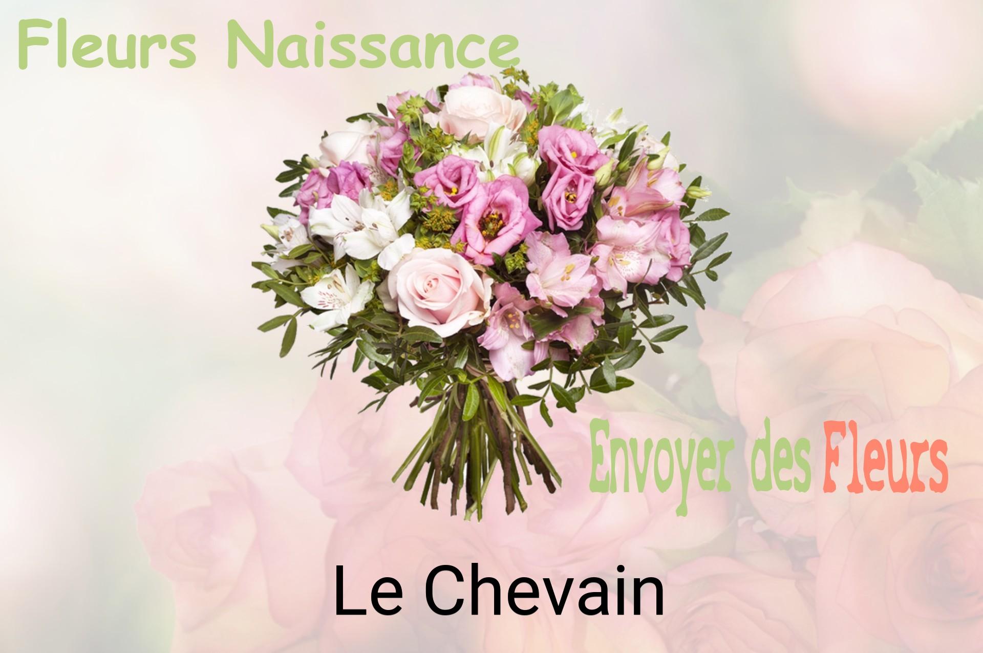 Bouquet de fleurs de naissance livré à Le Chevain